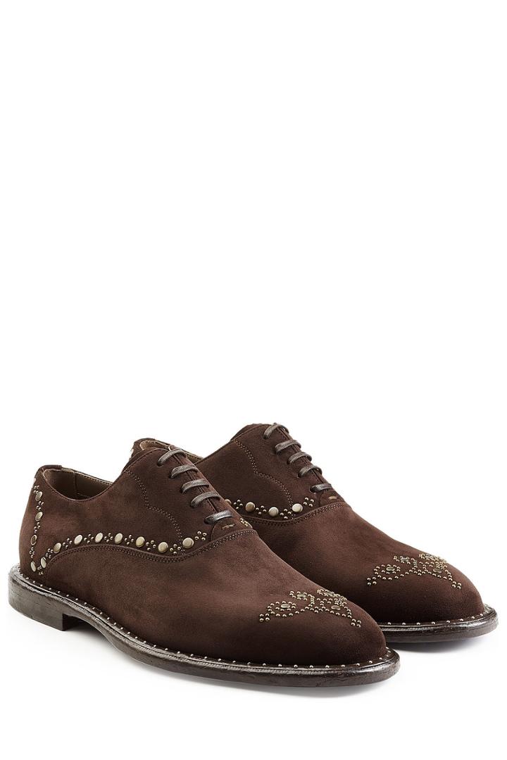 Dolce & Gabbana Dolce & Gabbana Embellished Suede Lace-ups