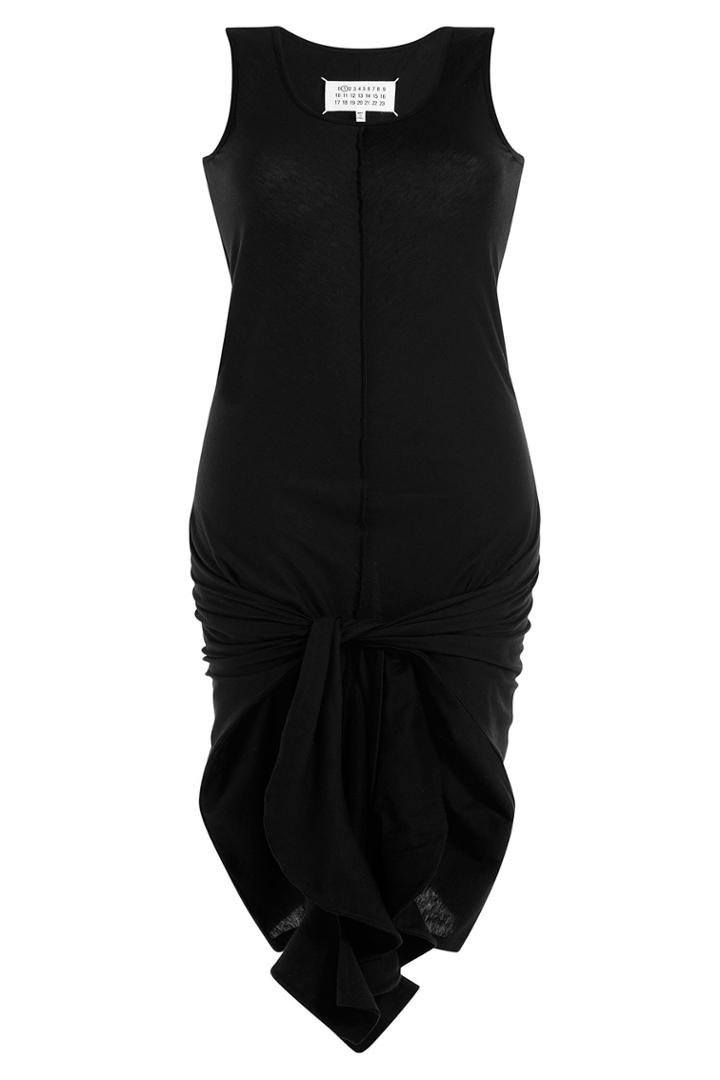 Maison Margiela Maison Margiela Draped Cotton Dress - Black