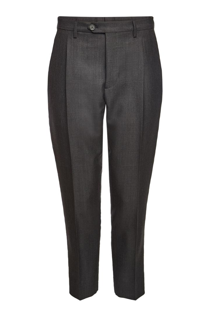 Burberry Burberry Checked Pants With Wool And Mohair