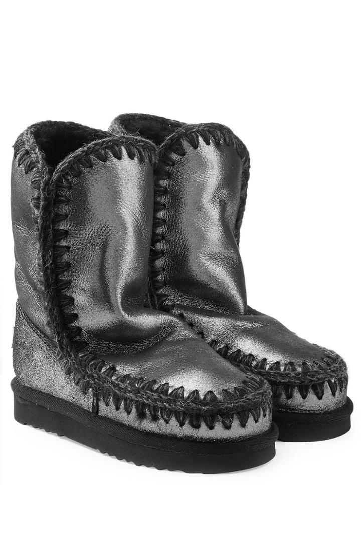 Mou Mou 24 Wedge Sheepskin Boots