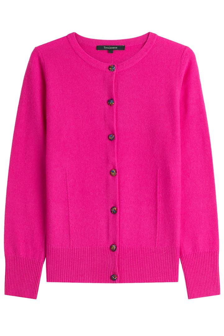 Tara Jarmon Tara Jarmon Merino Wool Cardigan - Pink