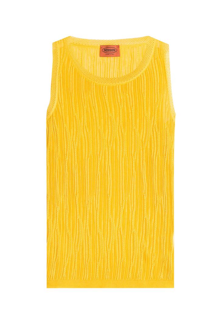 Missoni Missoni Textured Knit Shell - Yellow