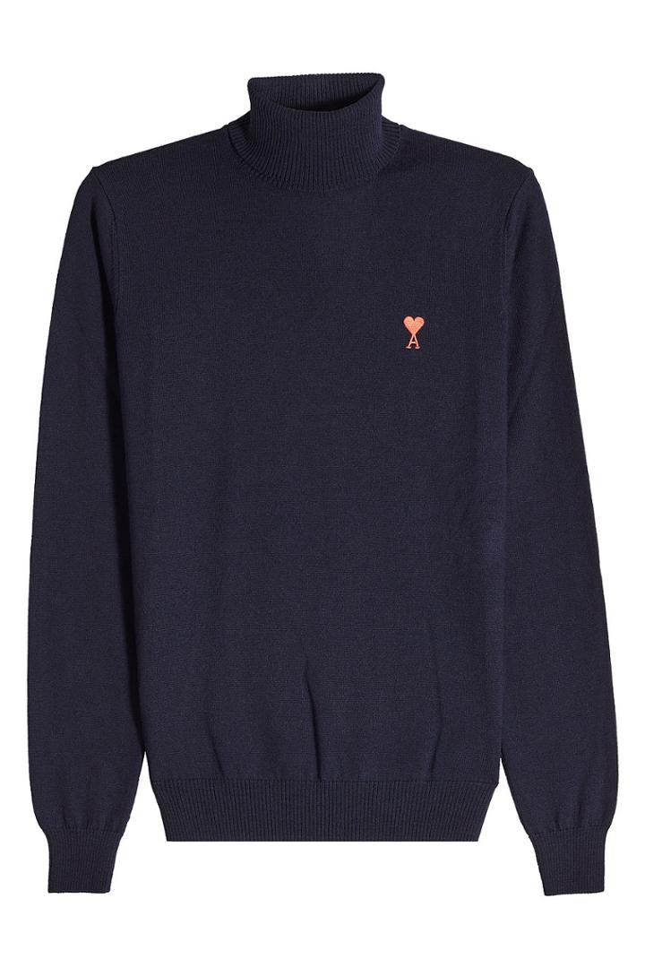Ami Ami Merino Wool Turtleneck Pullover