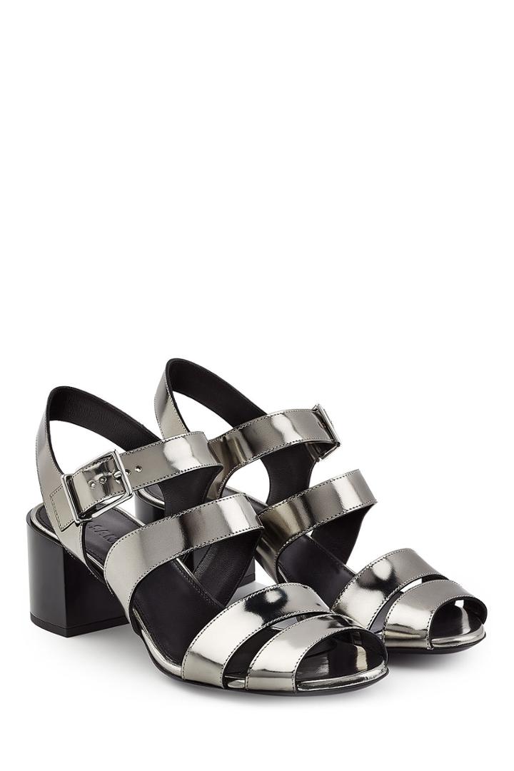 Jil Sander Jil Sander Metallic Leather Sandals