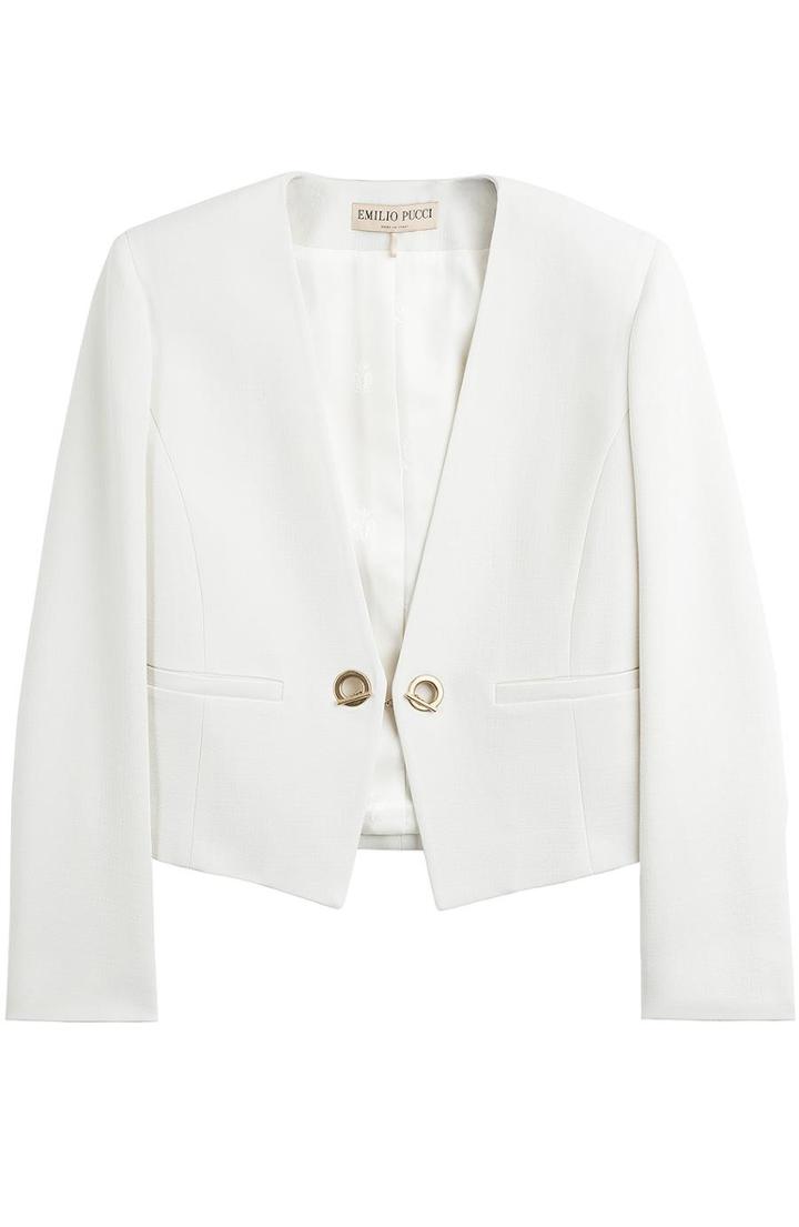 Emilio Pucci Stretch Wool Tailored Jacket