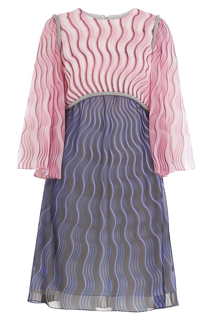 Mary Katrantzou Mary Katrantzou Printed Silk Chiffon Dress With Bead Embellishment