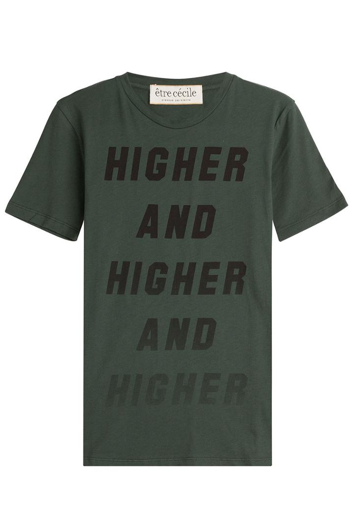Etre Cécile Etre Cécile Printed Cotton T-shirt - Green