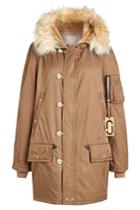 Marc Jacobs Marc Jacobs Parka Coat With Faux Fur Trim