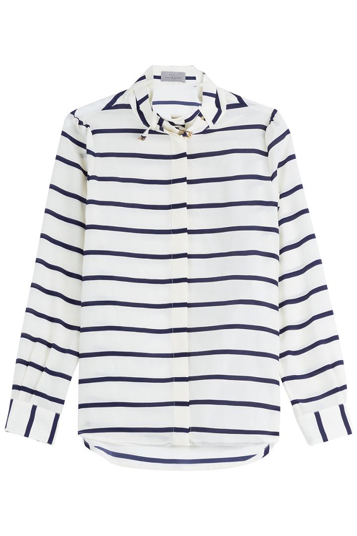 Preen By Thornton Bregazzi Preen By Thornton Bregazzi Striped Silk Blouse - Stripes