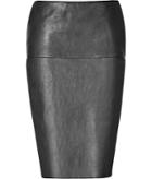 Donna Karan Stretch Lambskin Pencil Skirt