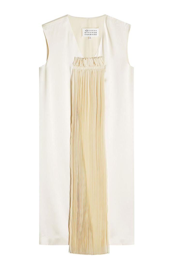 Maison Margiela Maison Margiela Dress With Pleated Chiffon