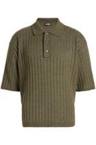 Raf Simons Raf Simons Ribbed Polo Shirt With Cotton And Wool