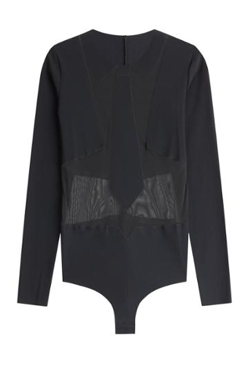 Chantal Thomass Chantal Thomass Body With Sheer Inserts - Black
