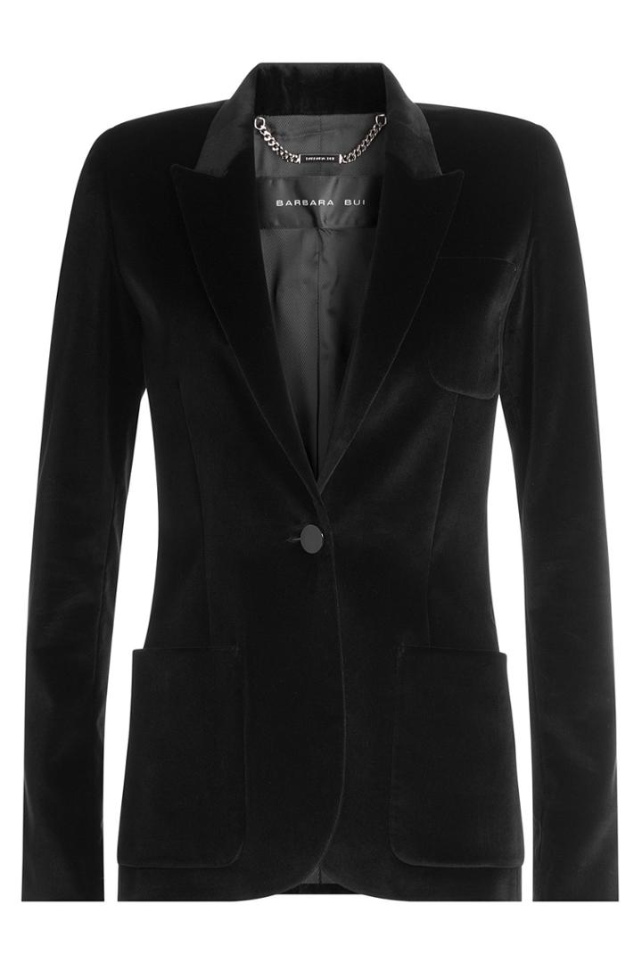 Barbara Bui Barbara Bui Velvet Blazer - Black