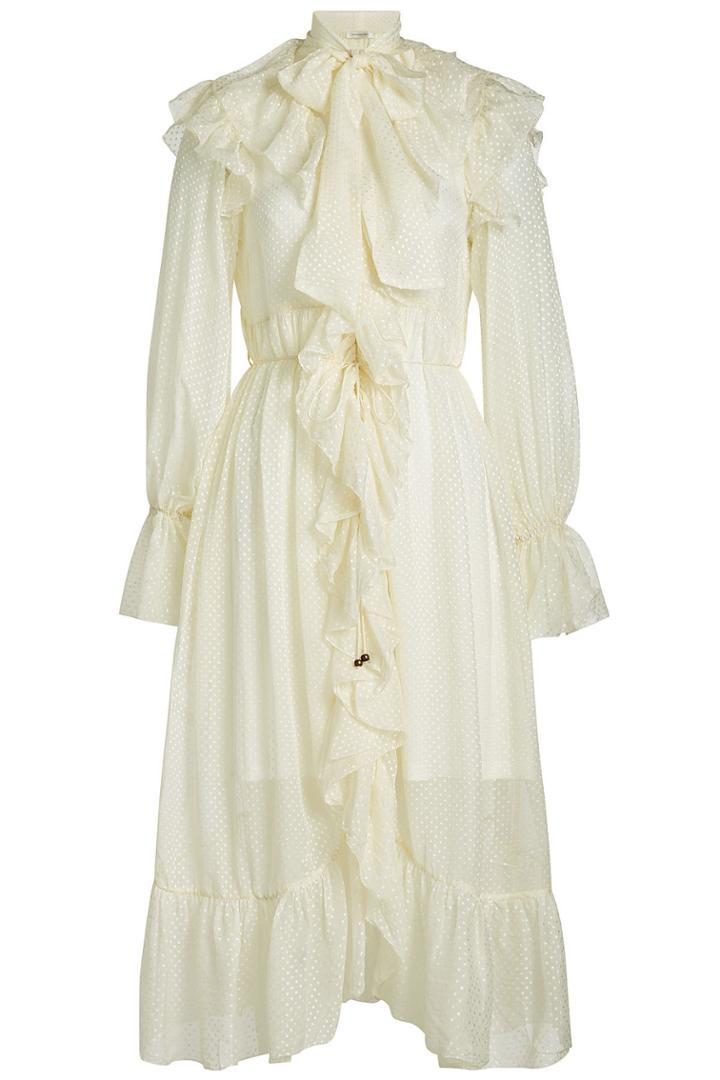 Zimmermann Zimmermann Silk Georgette Dress With Dot Print