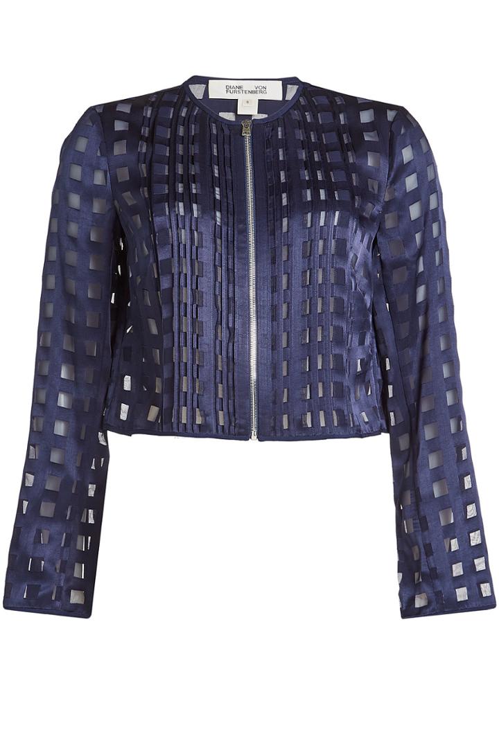Diane Von Furstenberg Diane Von Furstenberg Jacket With Sheer Inserts