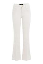 J Brand J Brand Mid-rise Cropped Corduroy Pants - White