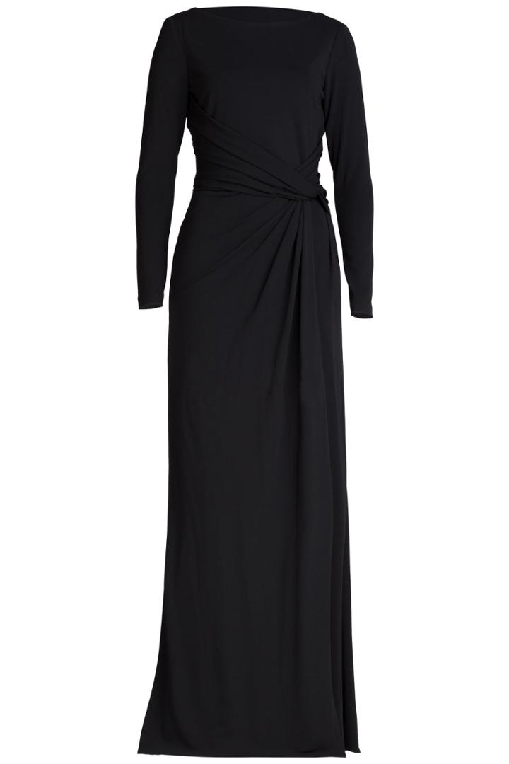 Elie Saab Elie Saab Jersey Crepe Floor-length Evening Gown - Black