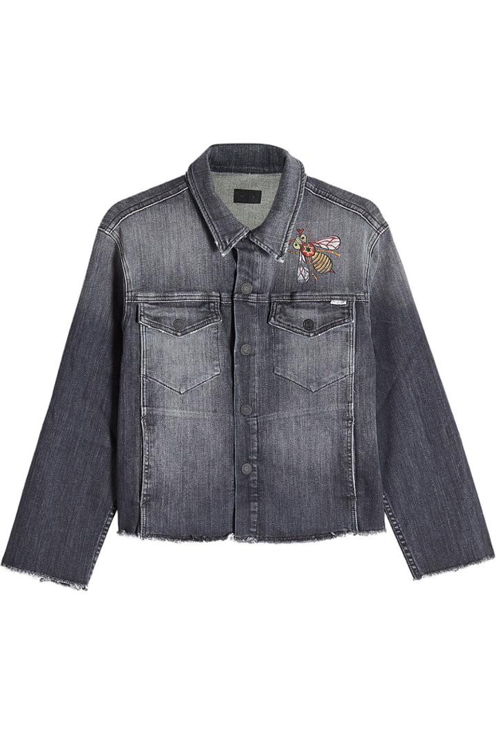 Mother Mother Embroidered Denim Jacket