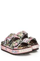 Alexander Mcqueen Alexander Mcqueen Printed And Studded Leather Sandals
