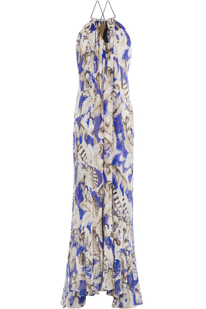 Roberto Cavalli Roberto Cavalli Embellished Silk Maxi Dress