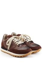 Brunello Cucinelli Brunello Cucinelli Suede And Fabric Sneakers