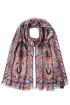 Etro Etro Printed Scarf With Wool And Silk - Multicolored