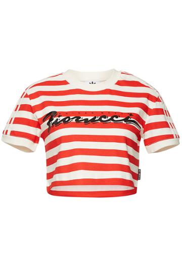 Adidas Originals By Fiorucci Adidas Originals By Fiorucci Striped Cotton T-shirt