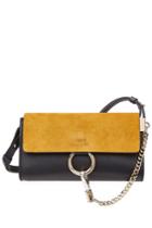 Chloé Chloé Faye Leather And Suede Mini Bag