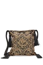 Antik Batik Antik Batik Embellished Shoulder Bag With Leather - Gold