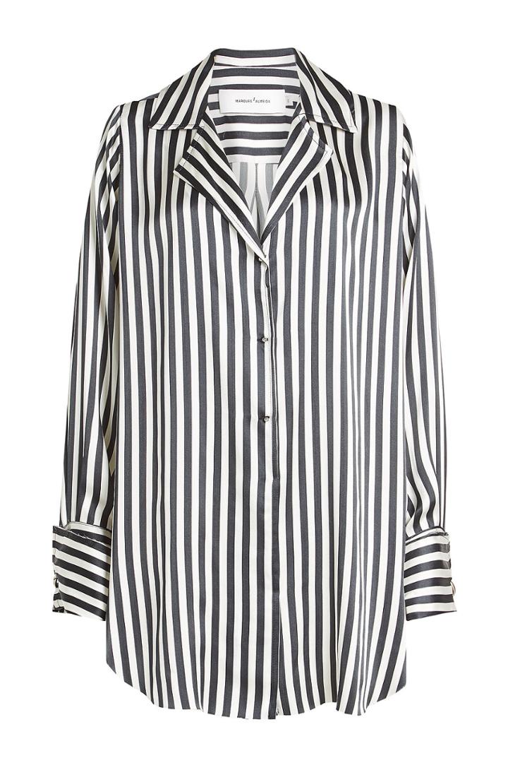 Marques' Almeida Marques' Almeida Printed Silk Blouse