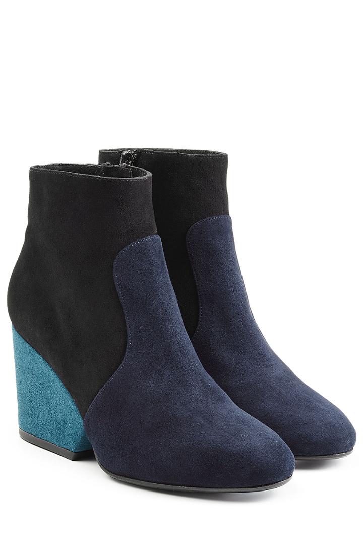 Robert Clergerie Robert Clergerie Suede Ankle Boots - Blue