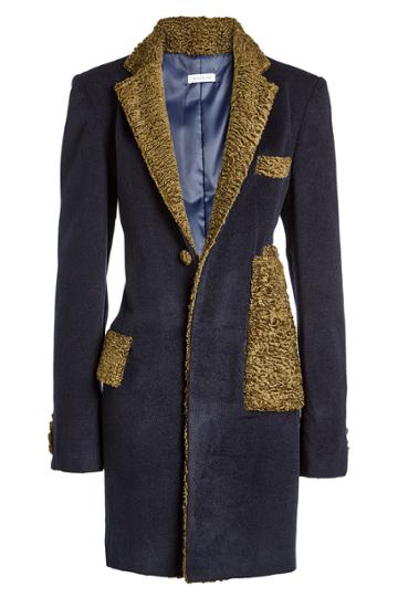 William Fan William Fan Cashmere Coat With Faux Fur