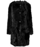 Simone Rocha Collarless Fur Coat
