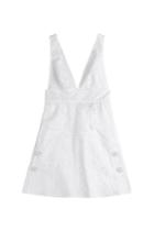 Valentino Valentino Lace Pinafore Mini-dress - White