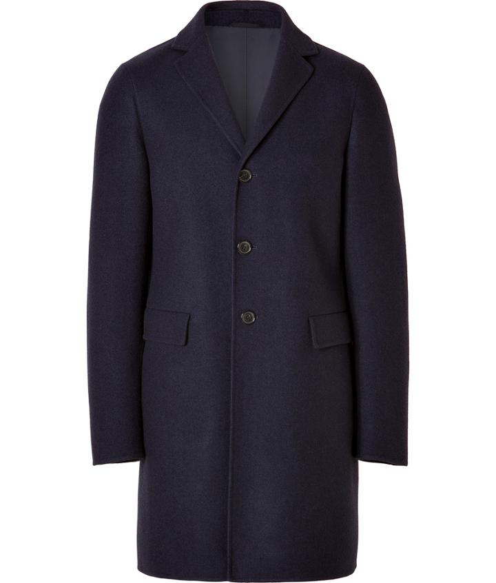 Jil Sander Wool Coat In Abyss