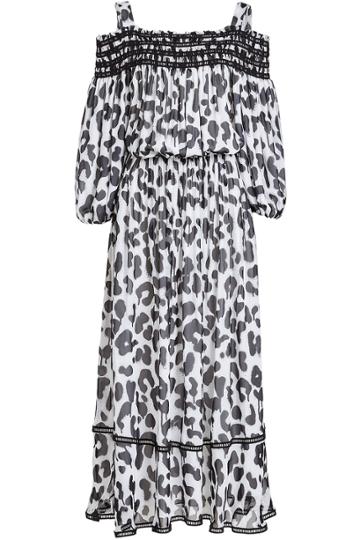 Boutique Moschino Boutique Moschino Leopard Print Off-the-shoulder Maxi Dress