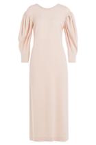 Simone Rocha Simone Rocha Midi Dress With Draped Sleeves - Pink