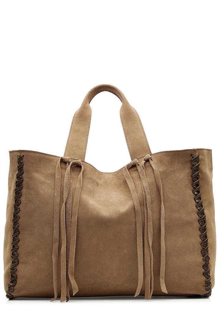 Closed Closed Suede Shopper Tote - Brown