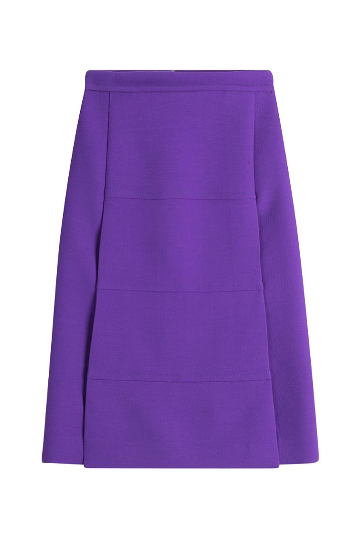 Victoria, Victoria Beckham Victoria, Victoria Beckham Wool Skirt - Purple