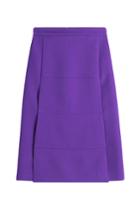 Victoria, Victoria Beckham Victoria, Victoria Beckham Wool Skirt - Purple
