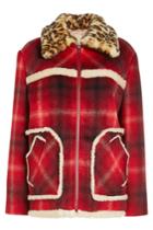 N 21 N&deg;21 Printed Jacket With Wool And Shearling