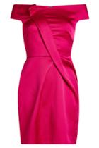Roland Mouret Roland Mouret Satin Dress - Magenta