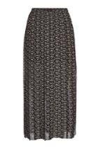 See By Chloé See By Chloé Printed Pleated Skirt With Slits
