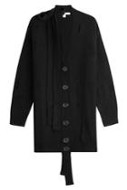 Marc Jacobs Marc Jacobs Distressed Wool Cardigan With Cashmere - Black
