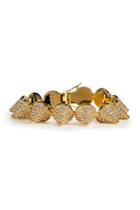 Eddie Borgo Eddie Borgo Gold Crystal Encrusted Pave Cone Crystal Bracelet