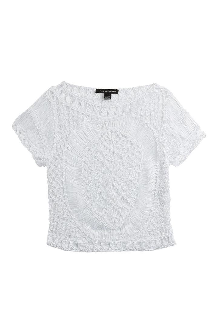 Ralph Lauren Black Label Talia Crochet Top