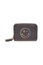 Anya Hindmarch Anya Hindmarch Small Zip Round Rainbow Wink Leather Wallet