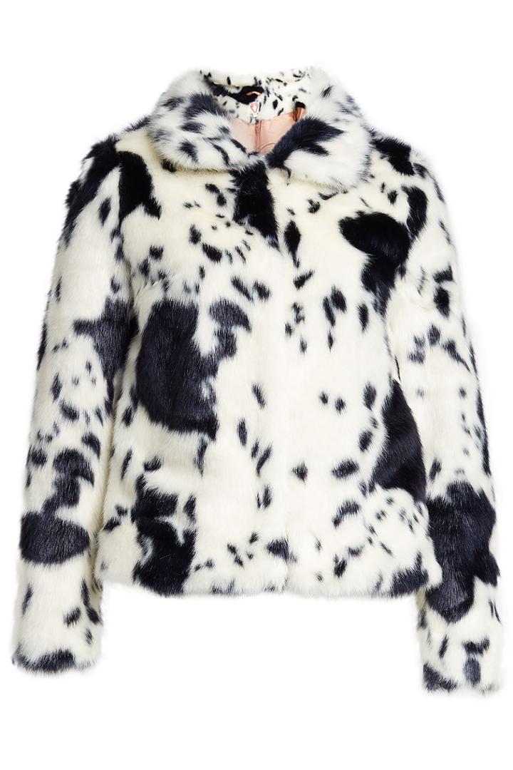 Shrimps Shrimps Printed Faux Fur Jacket