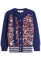 Marc Jacobs Marc Jacobs Sequin Wool-blend Cardigan - Blue